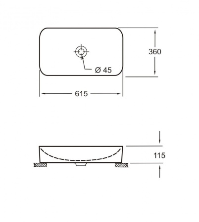 Накладная раковина Pestan Fluenta Round Washbasin 40008299 в комплекте с донным клапаном