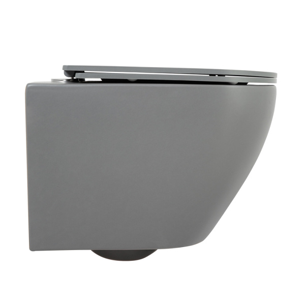 Унитаз подвесной безободковый BelBagno COLORATO BB062CHR-GR/BB062SC-GR