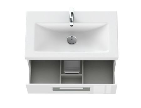 Тумба с умывальником подвесная Cersanit LARA 80 с COMO 80 белый, SB-SZ-LARA-CO80/Wh + S-UM-COM80/1-w