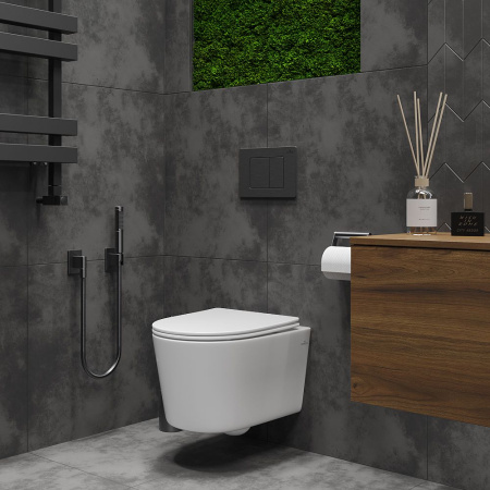 Подвесной унитаз RoxenBath Simple Compact 530120-01 Rimless Soft Close