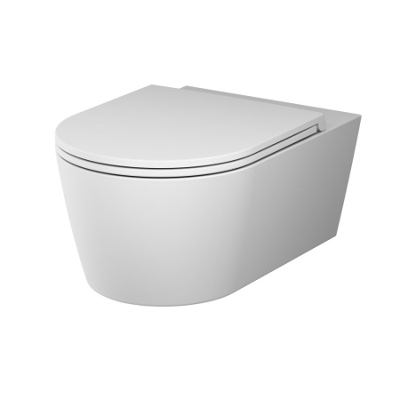 C8F1701MWSC Func Подвесной унитаз AM.PM 54 см FlashClean с сиденьем микролифт, бел мат