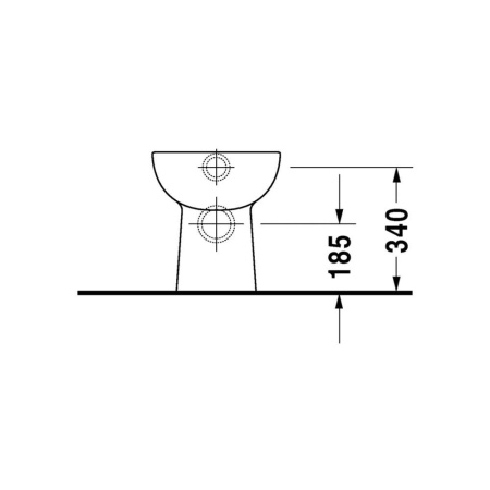 Унитаз приставной Duravit D Code 21150900002 без сиденья