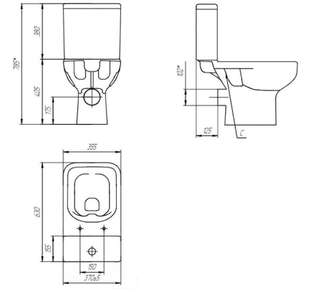 Унитаз-компакт Cersanit COLOUR Clean On 011 3/5 DPL EO, S-KO-COL011-3/5-COn-DL-w