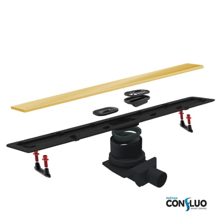 Душевой лоток Pestan Confluo Frameless Line 450 Gold, 13701220