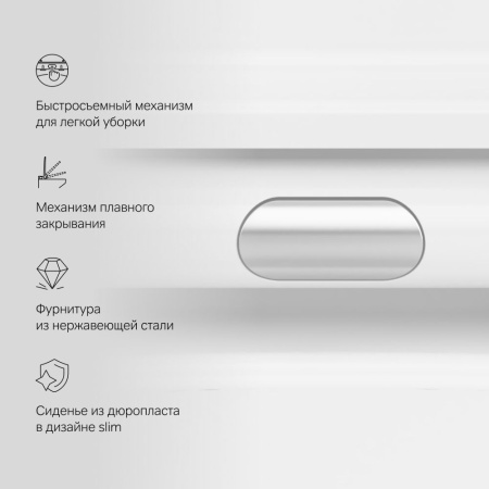 C8F1701SC Func Подвесной унитаз AM.PM 54 см FlashClean с сиденьем микролифт