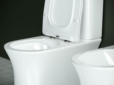 Напольный унитаз с бачком Ceramicanova Star Rimless, Белый, CN1904