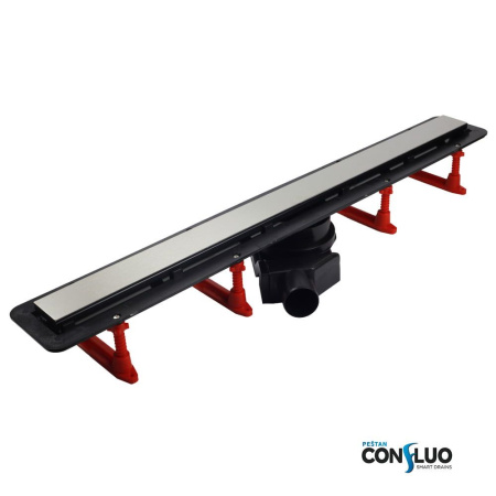 Душевой лоток Pestan Confluo Frameless Line 750 Black Glass, 13701205