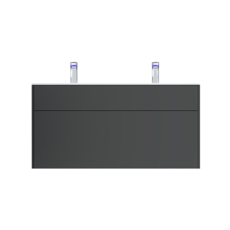 M50AFHX1203GM Inspire V2.0 База под раковину AM.PM, подвесная, 120 см, 3 ящика, push-to-open, графит матовый