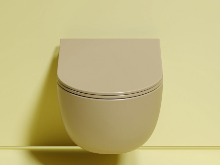 Унитаз Ceramicanova Modena CN6063MC, капучино матовый, безободковый подвесной