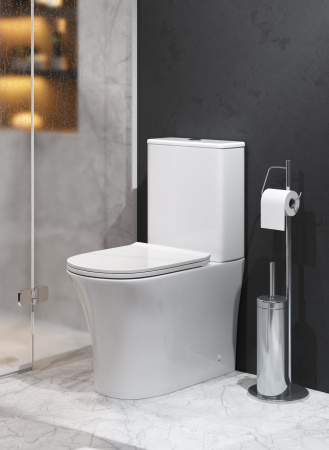 Унитаз Grossman Classic GR-4466S (620х365х820) напольный безободковый с тонкой крышкой