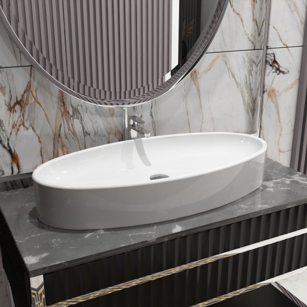Раковина Ambassador Ritz 236T20001 (850x395x145) белая