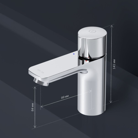 F85A02500_xxx  X-Joy, TouchReel Смеситель для умывальника AM.PM, хром.