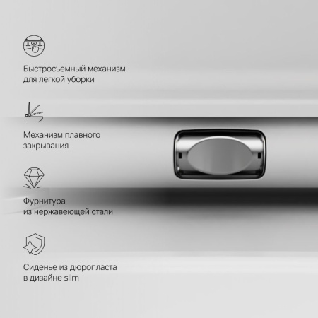 C50A1700MWSC Inspire V2.0 Подвесной унитаз AM.PM FlashClean с сиденьем микролифт, бел мат