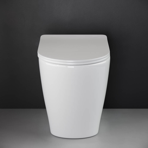 Напольный приставной унитаз Ceramicanova Highlight Rimless, Белый, CN1812