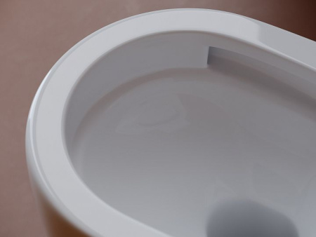 Подвесной унитаз Ceramicanova UP безободковый, смыв Торнадо, с крепежом для полностью скрытого монтажа, ультратонким сидением с функцией быстрого снятия и крышкой с функцией плавного закрытия, цвет белый CN4007