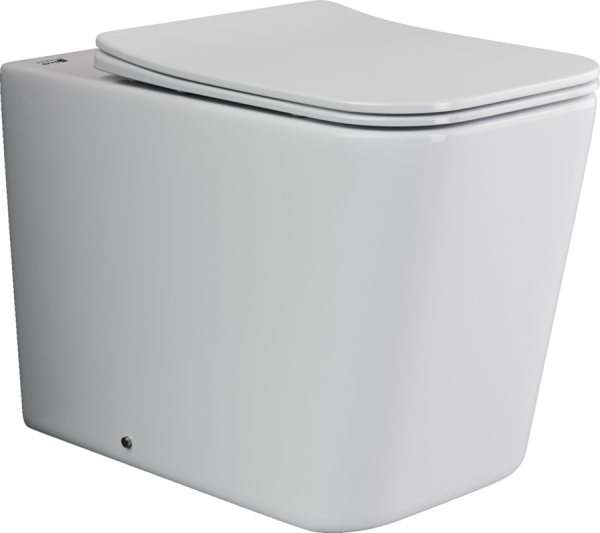 Напольный приставной унитаз Ceramicanova Cubic Rimless, Белый, CN1809