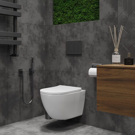 Подвесной унитаз RoxenBath Antares Bidet Tornado 530185-01XT Rimless Soft Close с функцией биде