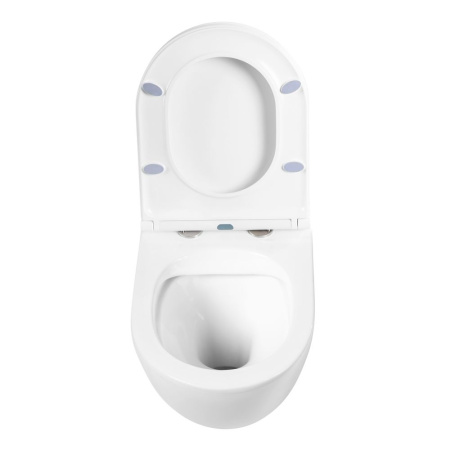 Унитаз подвесной безободковый BelBagno SFERA-R BB046CHR/BB870SC