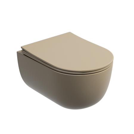 Унитаз Ceramicanova Modena CN6063MC, капучино матовый, безободковый подвесной