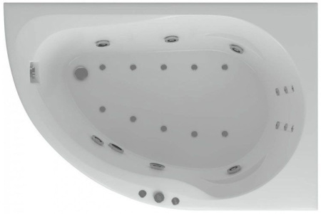 Акриловая ванна Aquatek Вирго 150x100 VIR150-0000025 правая, с фронтальным экраном