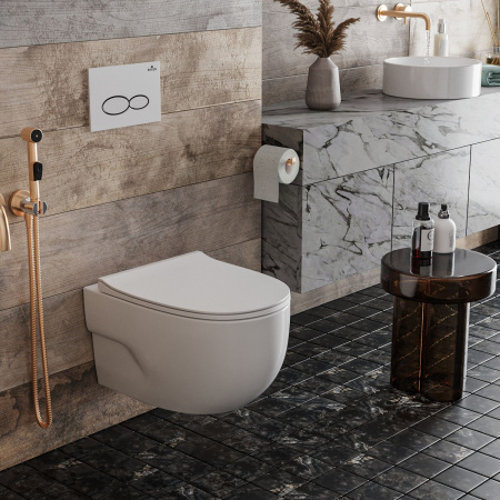 Подвесной унитаз RoxenBath Porto 530155-01 Rimless Soft Close
