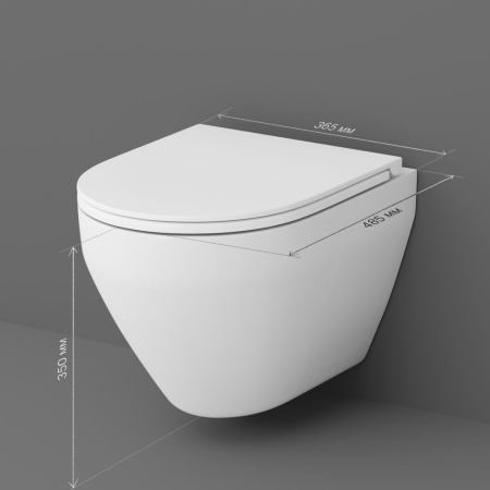 C701700SC Spirit V2.0 Подвесной унитаз AM.PM FlashClean с сиденьем микролифт