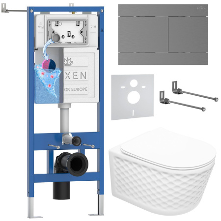 Комплект 6 в 1 RoxenBath StounFix Dual Fresh 868624 (состоит из: 710200, Velar 420300GM, 530225-01)