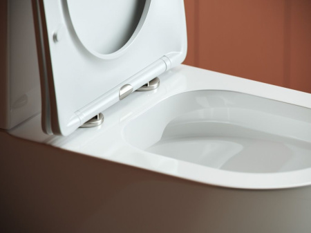 Напольный пристенный унитаз Ceramicanova Highlight Rimless, Белый, CN1802