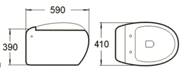 Унитаз подвесной с сиденьем микролифт  SantiLine SL-5001