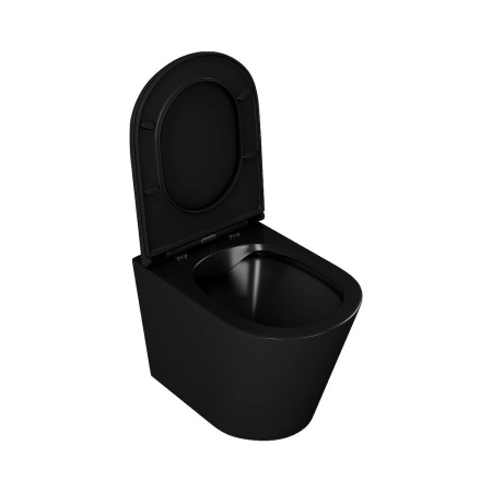 Унитаз подвесной безободковый D&K Venice DT1026025, черный