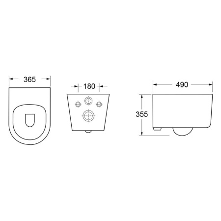 Унитаз TANARO Aria подвесной безободковый Cerutti SPA CT8910