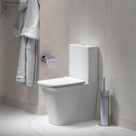 Унитаз Grossman Galaxy GR-4468S (620х345х800) напольный безободковый с тонкой крышкой
