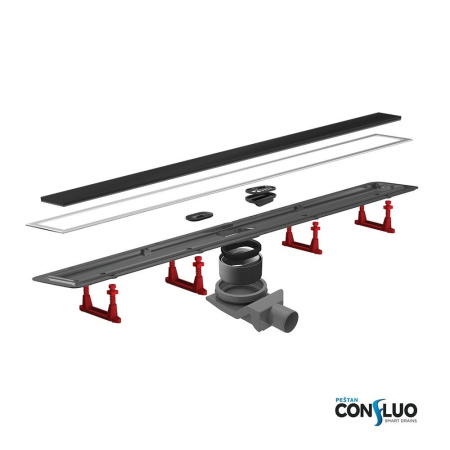 Душевой лоток Pestan Confluo Premium Line 750 Black Glass, 13000294