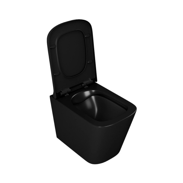Унитаз подвесной безободковый D&K Berlin DT1436025, черный