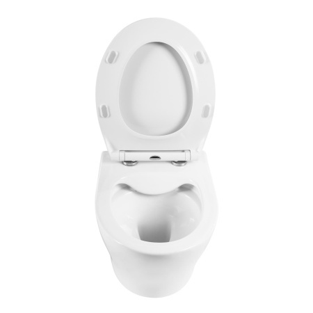 Унитаз подвесной безободковый BelBagno ACQUA BB340CHR/BB2020SC