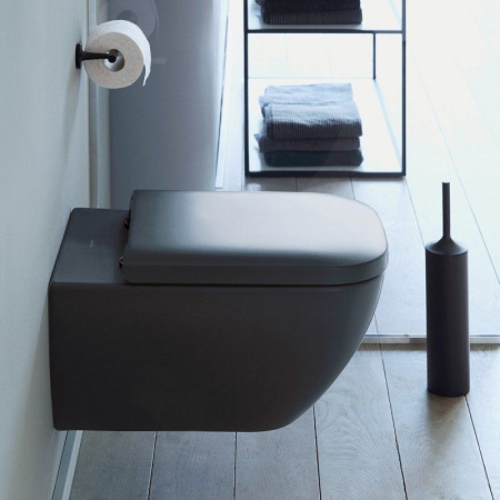 Унитаз подвесной Rimless Duravit Happy D.2 2222098900 антрацит