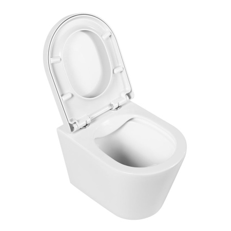 Унитаз подвесной безободковый BelBagno FLAY-R BB053CHR/BB865SC