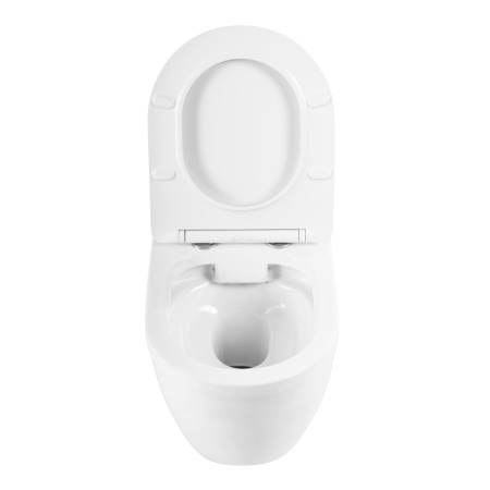LOTO Чаша унитаза подвесного c креплением и сиденьем дюропласт soft close BB070CHR/SC