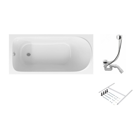W75A-170-070W-KL Sense Ванна AM.PM 170x70, каркас, слив-перелив, комплект