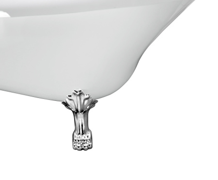 Акриловая ванна отдельностоящая Cerutti SPA VICO 154Х70 на львиных алюминиевых хромированных лапах
