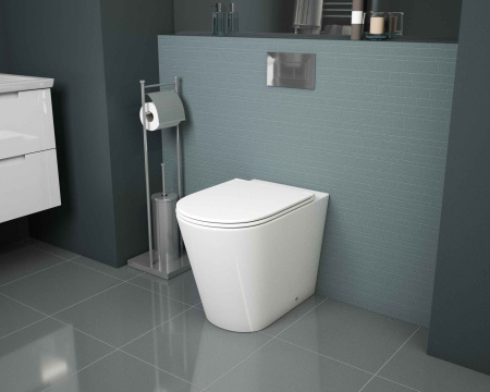 Унитаз Grossman GR-PR4450S (575х370х430) белый приставной безободковый с тонкой крышкой