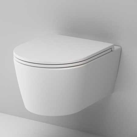 C8F1700MWSC Func Подвесной унитаз AM.PM 49 см FlashClean с сиденьем микролифт, бел мат