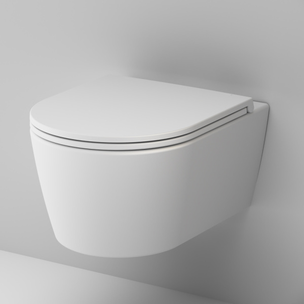 C8F1700MWSC Func Подвесной унитаз AM.PM 49 см FlashClean с сиденьем микролифт, бел мат