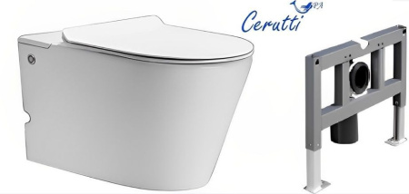 Унитаз ARGENTERA Aria Pulse подвесной с функцией импульсного смыва Cerutti SPA CT7279