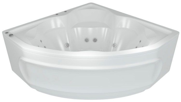 Акриловая ванна Aquatek Сириус 165x165 SIR164-0000002 вклеенный каркас, фронтальный экран
