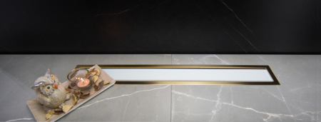 Душевой лоток Pestan Confluo Premium Line 950 White Glass Gold, 13100126