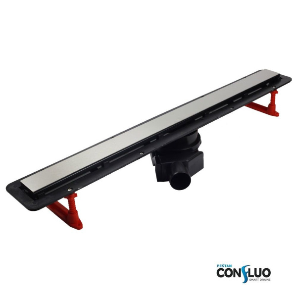 Душевой лоток Pestan Confluo Frameless Line 650 Black Glass, 13701204