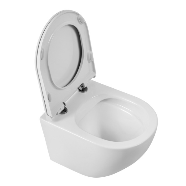 Унитаз подвесной безободковый BelBagno SFERA-R BB046CHR/BB902SC