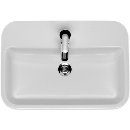 Раковина на столешницу Cersanit CASPIA 60 SQUARE, S-UM-CAS60/1-S-w
