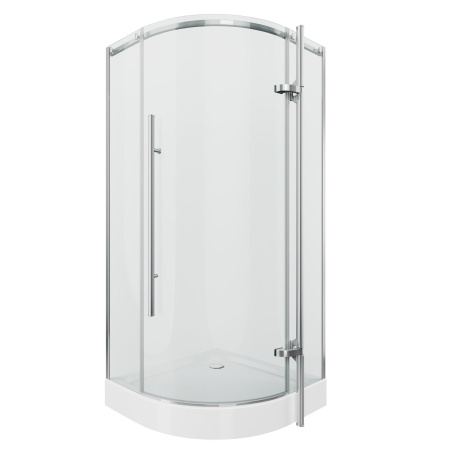 Душевое ограждение Grossman GR-5090 Style 90*90*190 полукруг, дверь распашная